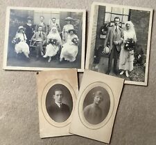 Four Edwardian Photographs Wedding Great Costumes 1920’s Social History picture