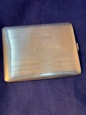 Original WWII US Navy Cigarette Case Named to the Captain STERLING picture