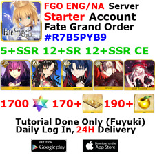 [ENG/NA][INST] FGO / Fate Grand Order Starter Account 5+SSR 170+Tix 1720+SQ picture