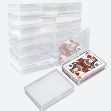 Playing Card Deck Box 16 pcs Plastic Empty Trading Card Case Holder 3.8 x 2.7... picture