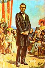 Postcard Gettysburg Address Ferris Painting Abe Lincoln Cicil War C14 picture