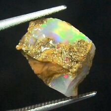 100%Natural Ethiopian Crystal Black Opal Play Of Color Rough Specimen 5.15Ct picture