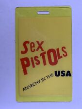 Sex Pistols Ticket Pass Sid Vicious Orig Vintage Anarchy In The USA Tour 1978 picture