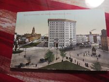 a Vintage 1909 Postcard Hotel Pontchartrain Cadillac Square Detroit Michigan picture