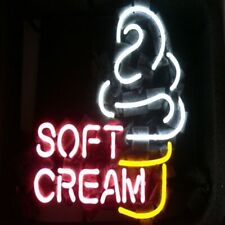 New Soft Cream Open Neon Light Sign 24