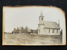 Westbrook Minnesota MN Street And Church Antique RPPC Real Photo Postcard picture