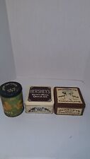 Vintage Hersey Nestle  Chocolate Tins Lot Of 3 Retro Storage Tins 1980, 1990&92 picture