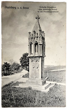 Germany Postcard Hainburg Gothic cross column picture