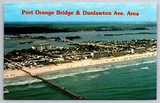 Postcard Port Orange Bridge Dunlawton Ave Daytona Beach Shores Florida FL picture