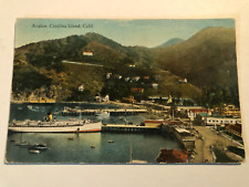 AVALON CATALINA ISLAND CA AERIAL VIEW OF HARBOR UNUSED DIVIDED BACK POSTCARD picture