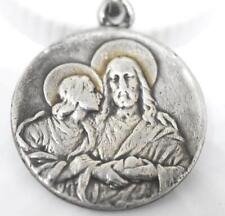 10th of May, 1899 French Antique Medal First Communion Jesus & Child Sterling picture
