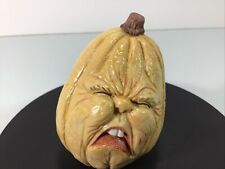Scioto ? Rare Ceramic Anthropomorphic￼ Halloween Pumpkin Agony Pain Sculpture picture