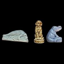 3-piece Vintage Wade Miniature Animal Figurines Elephant Walrus Tiger picture