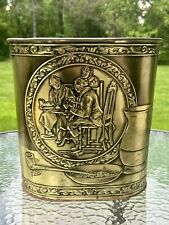 Vintage Weibro USA Embossed Founding Fathers Trash/Garbage Can/Wastebasket Gold picture