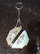 Vintage 1930's R & G Co. Hand Painted Enamel Finger Ring Compact picture