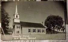 Comunity [sic] Church, East Bethel, Vermont - 1955 RPPC picture