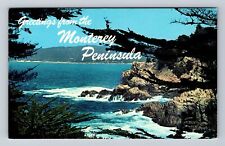 Cypress Cove CA-California, Point Lobos St Park, Pacific Ocean Vintage Postcard picture