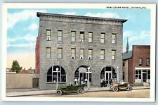 c1920's New Logan Hotel & Restaurant Classic Cars Du Bois Pennsylvania Postcard picture