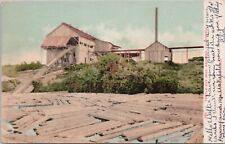 Lithograph Redding California Logging Scene Turtle Bay Lumber Mill 1909 picture