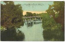 pc5087 postcard Le Mars Iowa Floyd River 1916 picture