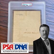 THEODORE ROOSEVELT * PSA * As PRESIDENT Autograph WHITE HOUSE Letter Signed picture