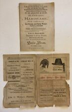 New Castle PA 1800s Advertising Program Ephemera Antique Dickson Jarley's Wax picture
