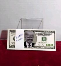 $5,000 DONALD TRUMP Presidential Novelty Prop Replica $100 Dollar Bills picture