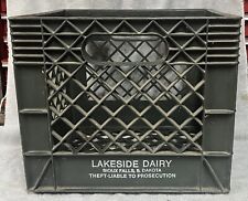 Vintage Lakeside Dairy - Sioux Falls SD - Green - Milk Bottle Carrier Crate picture
