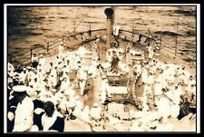 Postcard Equator Crossing Initiation on USS Vermont c1920s picture