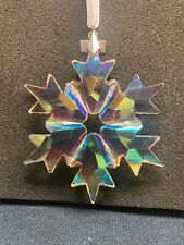 SWAROVSKI 2018 CHRISTMAS ORNAMENT -LARGE-AB FINISH-MINT--NO BOX -WITH DATE TAG picture
