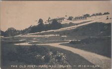 Old Fort Mackinac Island Michigan Postcard picture