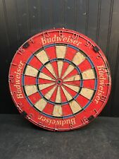 Vintage Cork Budweiser Dart Board 18in Mid Century single Sided picture