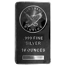 10 oz. Silver Sunshine Mint bullion Bar .999 Fine Silver picture