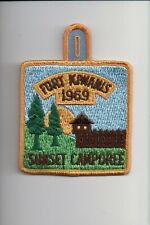 1969 Fort Kiwanis Sunset Camporee patch picture
