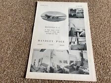 FRAMED ADVERT 11X8 HANDLEY PAGE HASTINGS C-4 picture