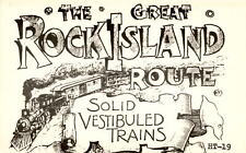 Rock Island Route, United States, late 19th century, early 20th Postcard picture