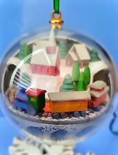 Hallmark Keepsake Ornament VILLAGE EXPRESS 1986 light and motion used working picture