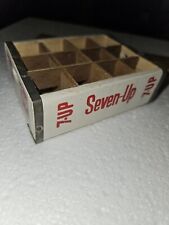 Vintage 7up Miniature Wooden Divided Crate Seven-Up 4