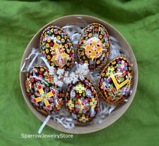Handmade Easter Egg Traditional Ukrainian Pysanka Birthday Gift for wife mom her picture