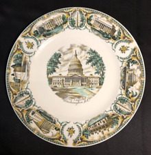 Large Vintage The Capital Washington DC Capsco Souvenir Collector Plate, 11