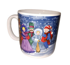 Vintage Grant Howard Christmas Carolers Sing Holiday Carols Coffee Mug Tea Cup  picture