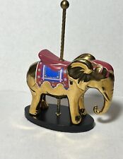Franklin Mint Gold Carousel Elephant 1991 World Of Carousel picture