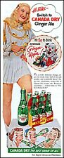 1952 Super Circus tv Mary Hartline Canada Dry ginger ale photo print ad adl87 picture