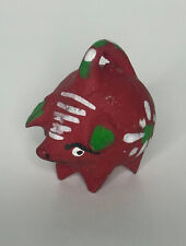 Vintage Miniature Handmade Ceramic Pottery Mexican Folk Art Piggy Bank Alebrije picture