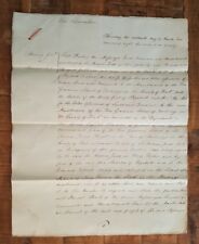 ANTIQUE English Hand Written Land Indenture/Sir Andrew Judd 16 March 1820/Signed picture