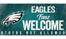 Philadelphia Eagles Licensed 6x12 Fans Welcome Others Not Allowed Wood Sign picture