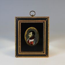 Napoleon III Eglomise Miniature Portrait of Napoleon Bonaparte picture