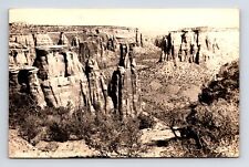 RPPC Scenic Monoliths at Monument Canyon Colorado CO Real Photo Postcard picture