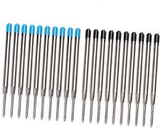 20 Pack Black & Blue Pen Refills Ink for Tactical Pen (10 Pcs Black, 10 Pcs Blue picture