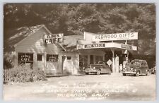 Postcard RPPC Joe's Service Station & Novelties Miranda California Old Cars 1948 picture